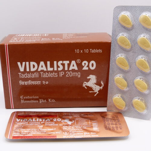VIDALIST 20 TADALAFIL 20MG CENTURION