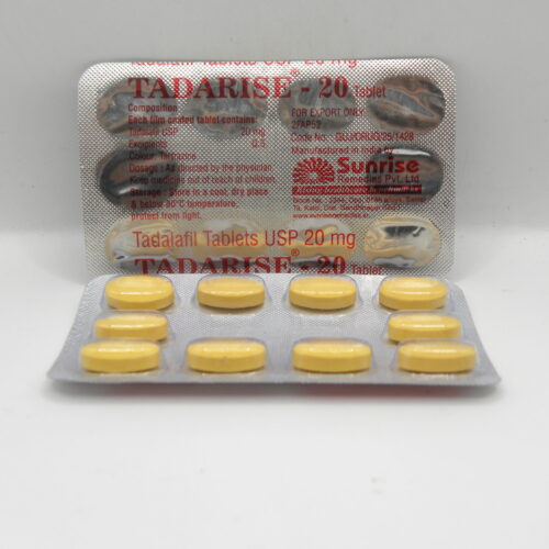 Tadarise 20 Sunrise Tadalafil 20mg 10tab