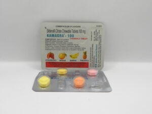 Kamagra 100 Chewable Ajanta Smakowe Cukierki 4tab 100mg